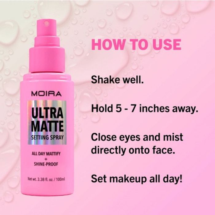 Moira Ultra matte setting spray