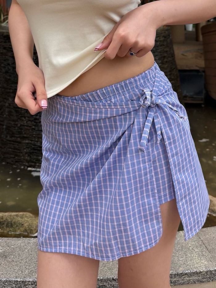 Wrapped mini skort/Ягаан судал