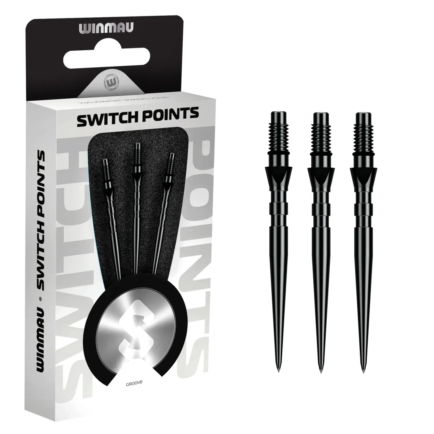 WINMAU Switch Points - Grooved Black