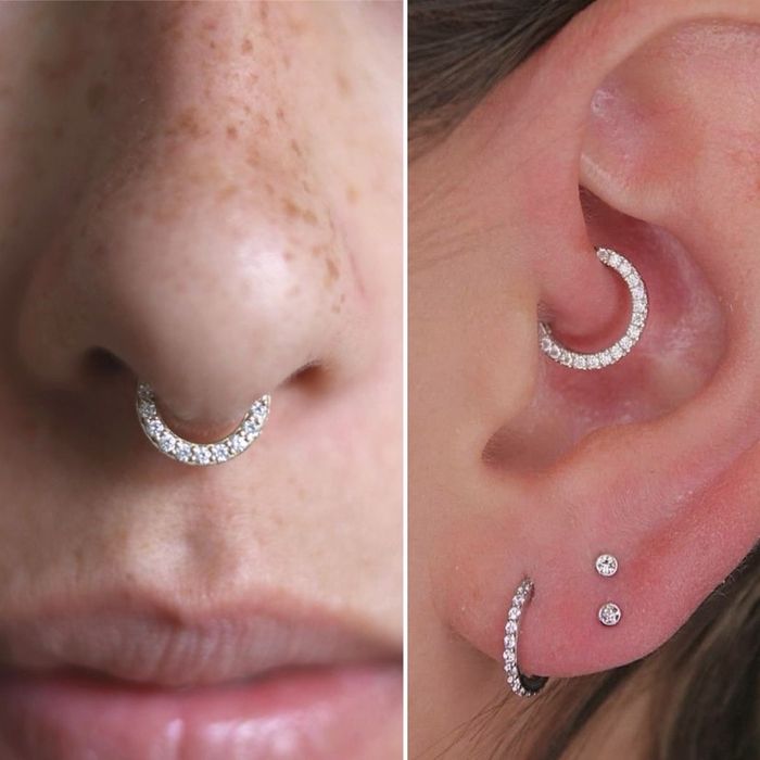 Septum piercing