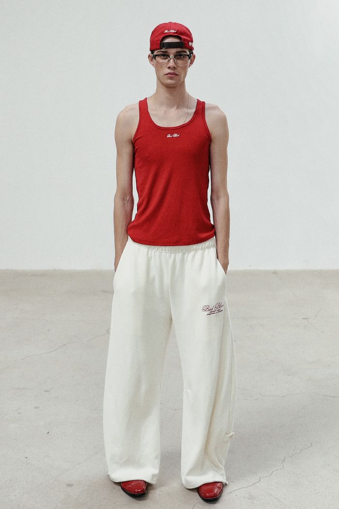 Classic Logo 2 Way Curved Jogger Trousers - Cream White