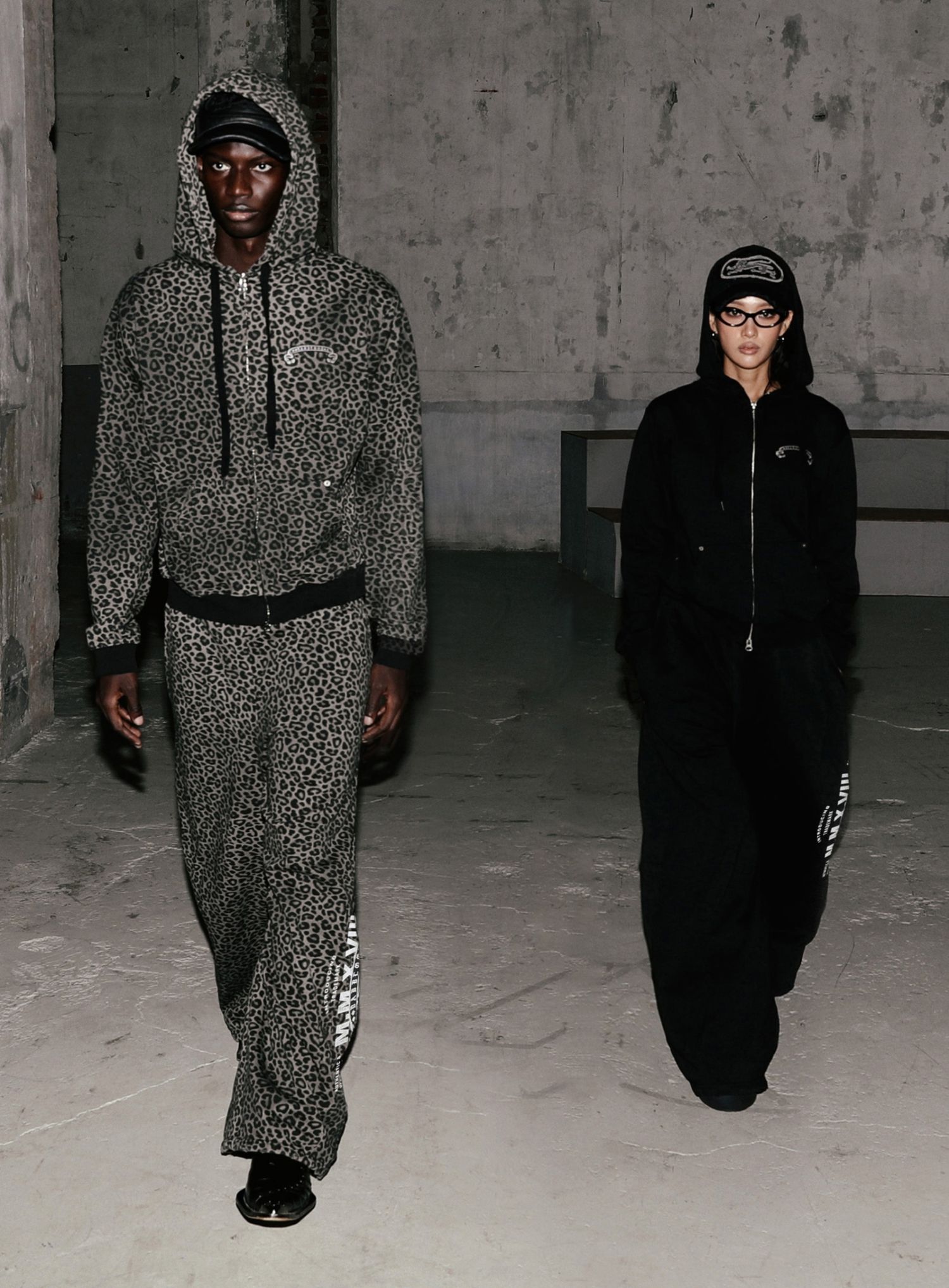 Viper Logo Hoodie - Black Leopard