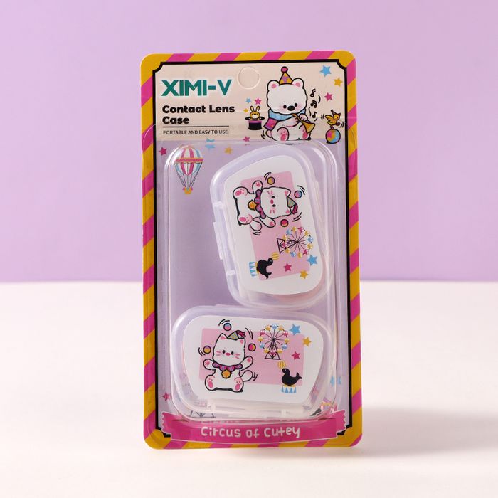 Circus Kitten Contact Lens Case 2 PCS