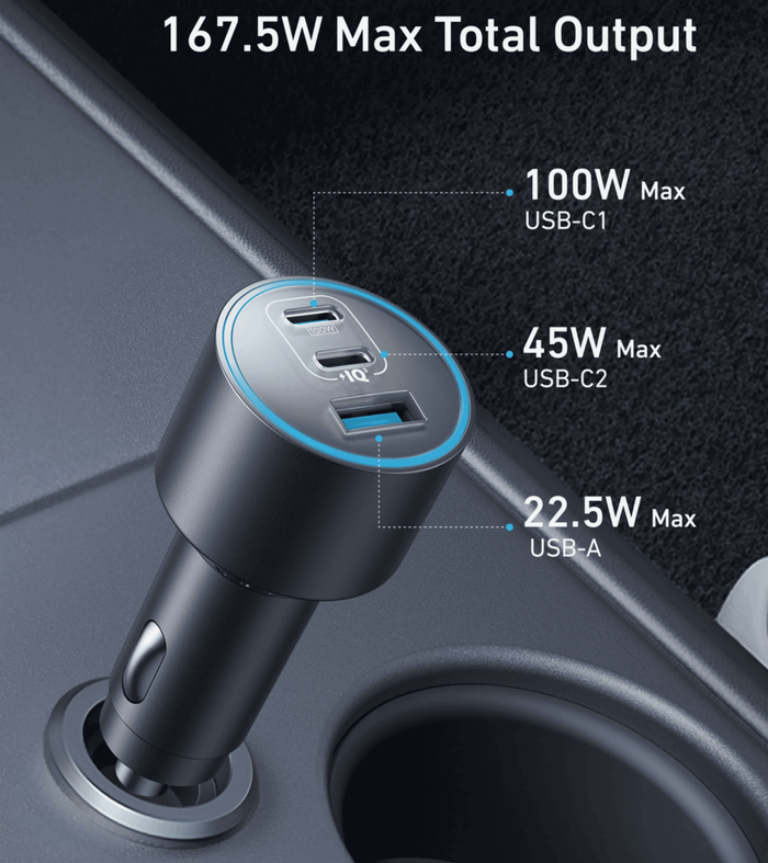Anker 167.5Watt Car Adapter 