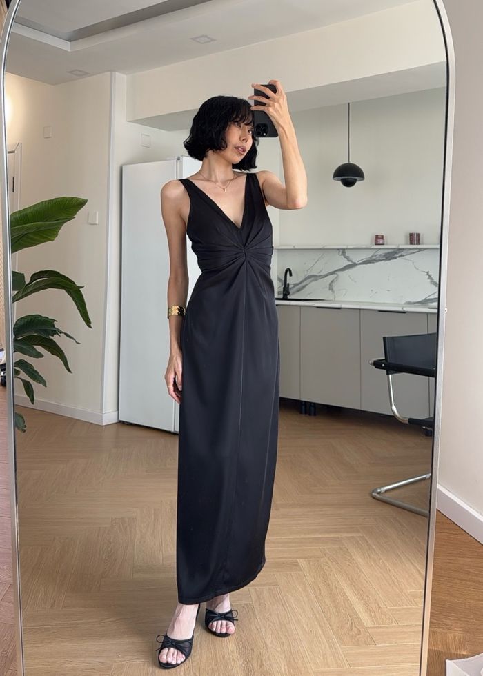 French V-neck Dress