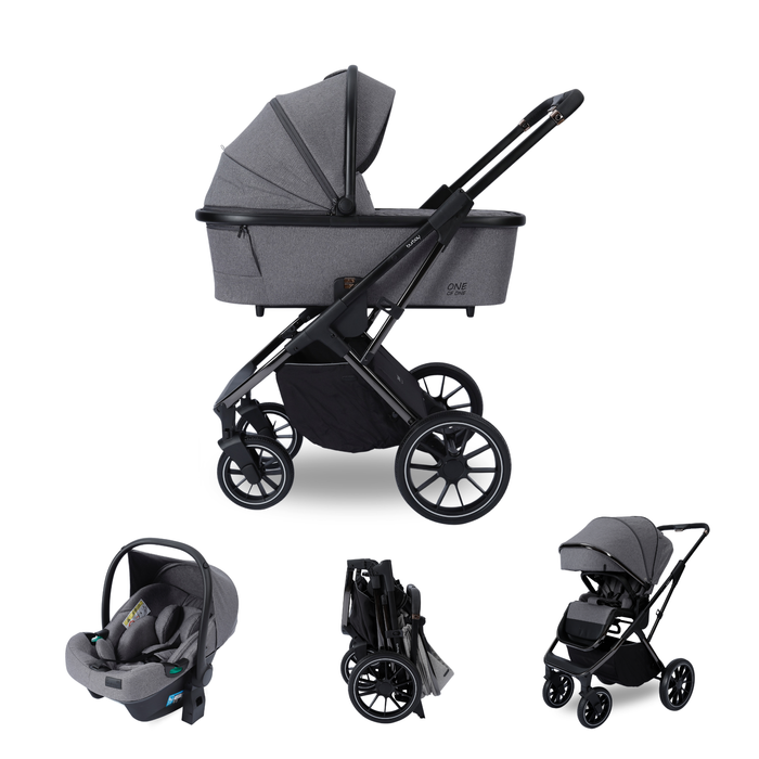 Burbay - E77, Хүүхдийн 3-н хос тэрэг, Dark Grey