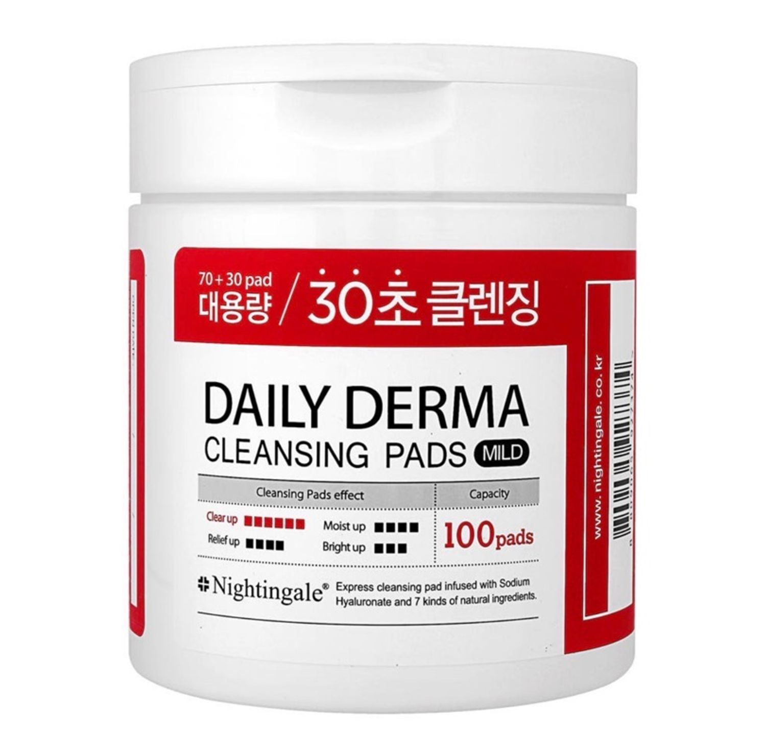 NIGHTINGALE DAILY DERMA CLEANSING PADS 100EA 