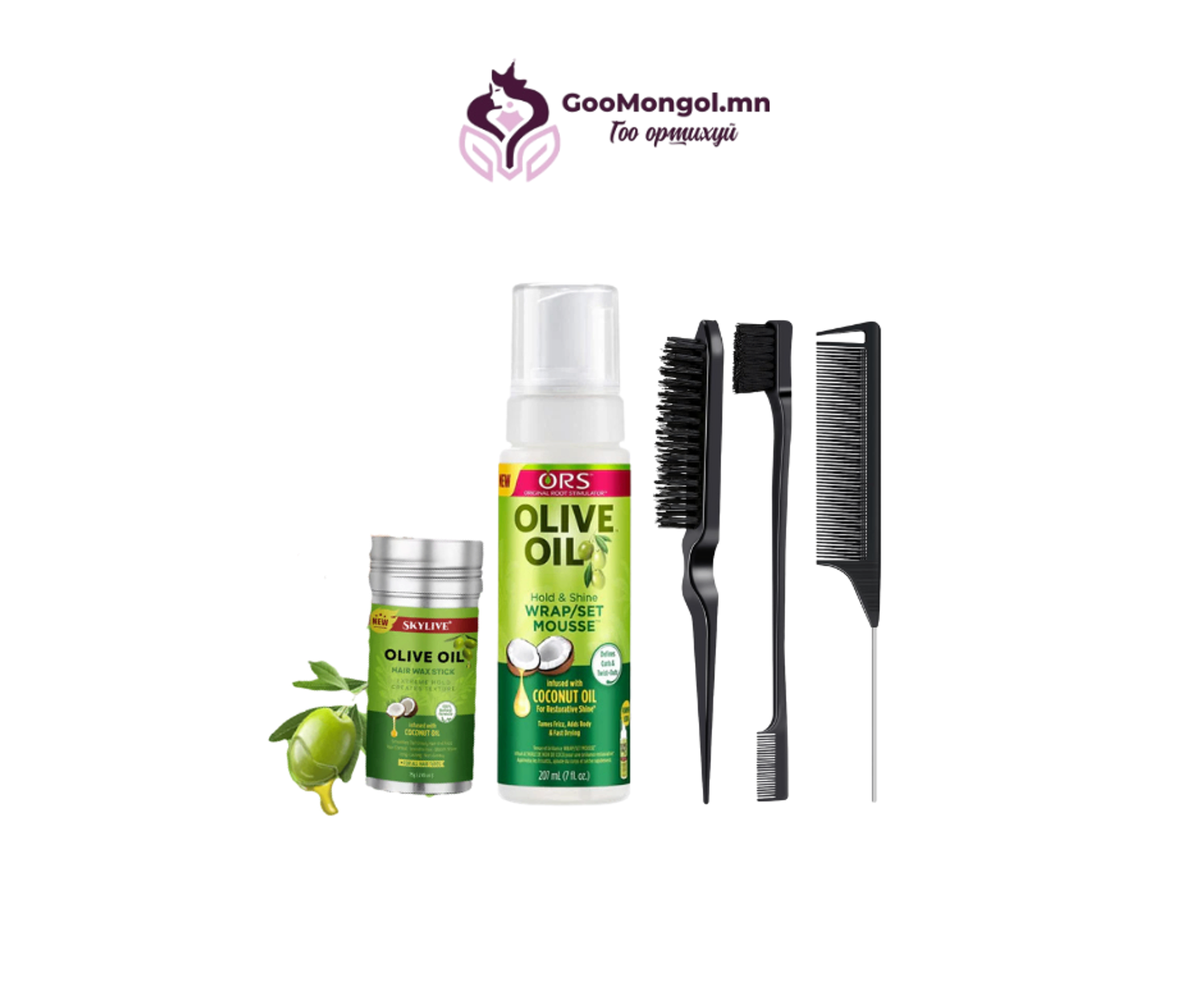 Goo Mongol – Sleek Hair Set