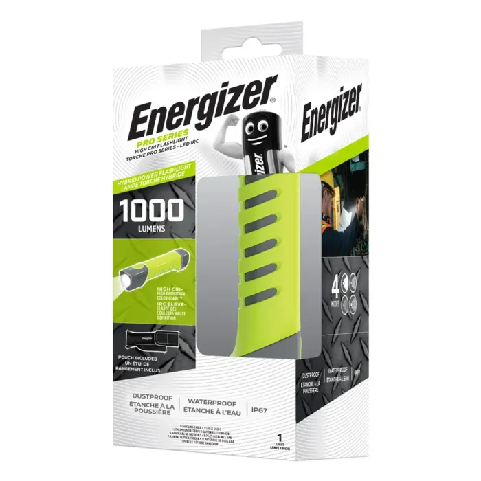 Energizer Pro Series High CRI Flashlight 1000 Lumens (Hybrid)