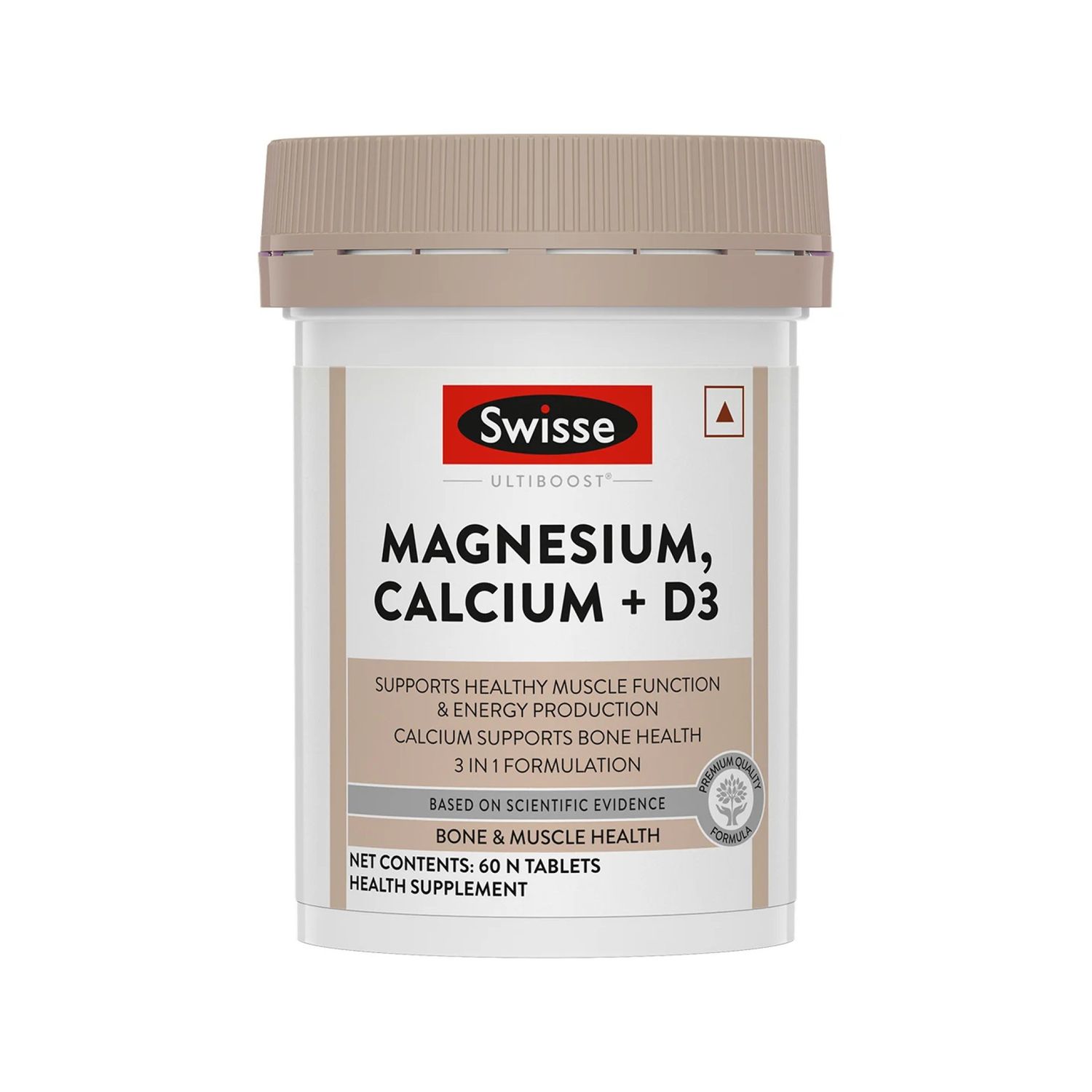 Магни, Кальци + Д3 аминдэм / Swisse Ultiboost Magnesium, Calcium + D3