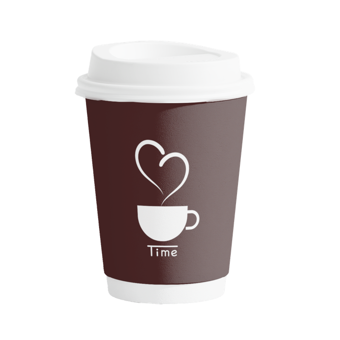 Давхар цаастай COFFEE TIME  12оз/350мл/ аяга 50ш -Copy