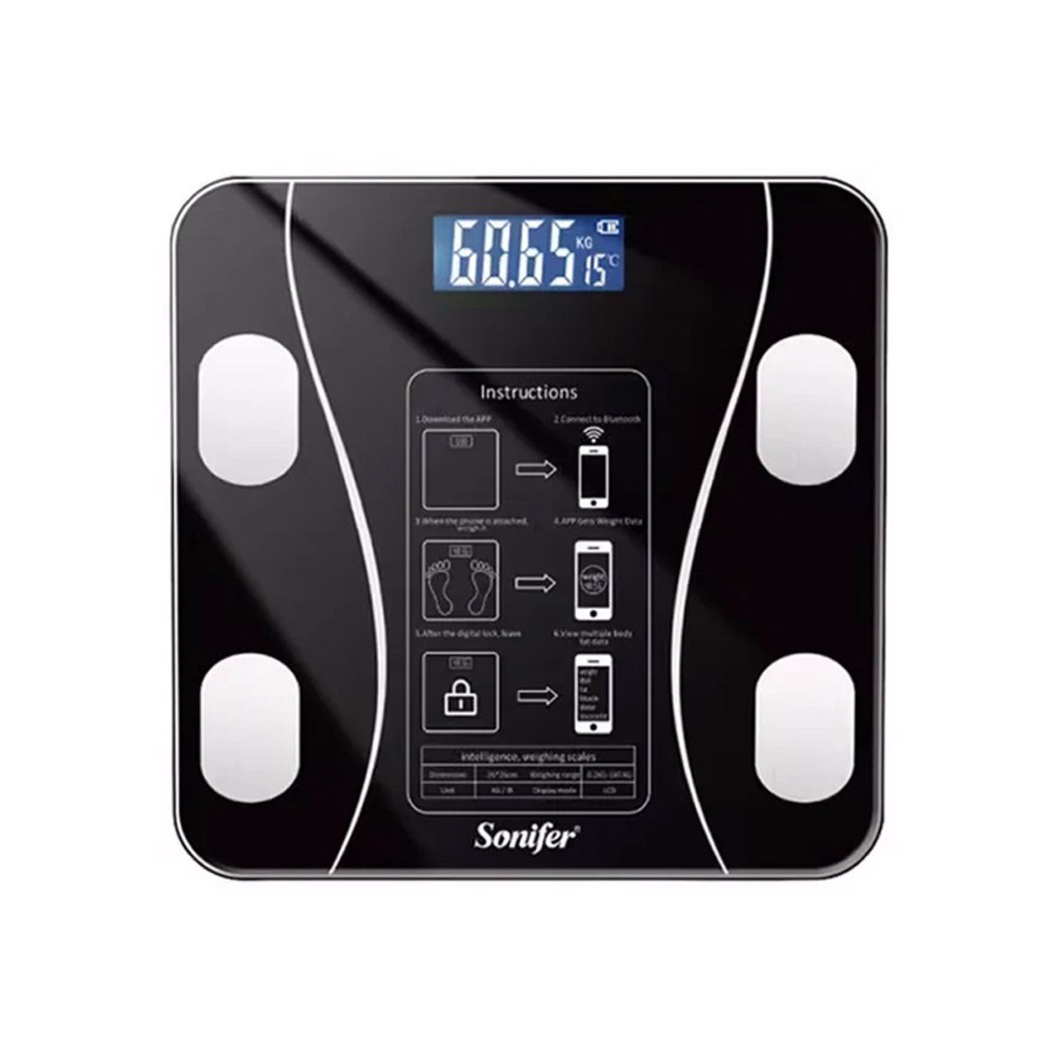 Bluetooth ухаалаг биеийн  жин (Body Fat Scale)