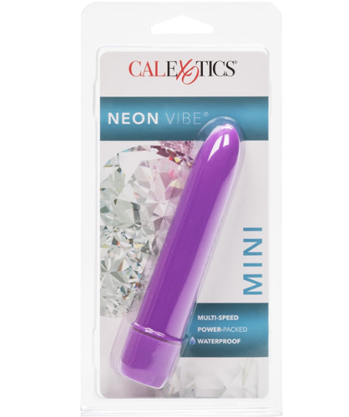 CalExotics Mini Neon Multi-Speed Vibe, Purple