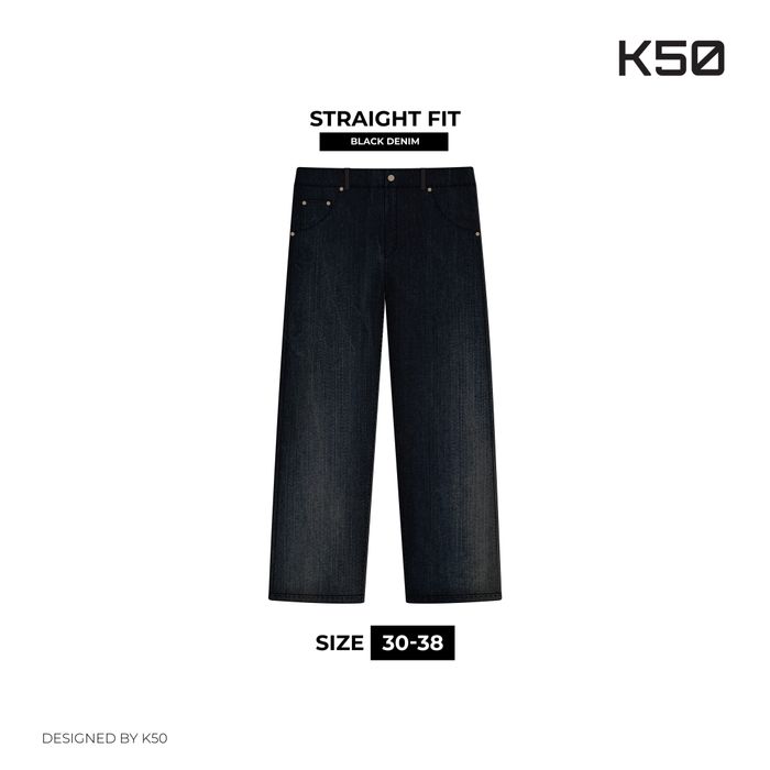 Black Denim - Straight Fit