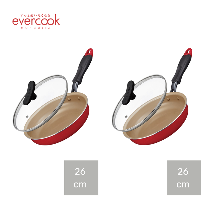 EVERCOOK Хос хайруулын тавгийн сет : 2 ширхэг 26см хайруулын таваг