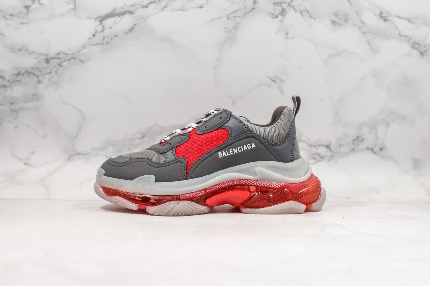 Balenciaga Triple S Grey Red
