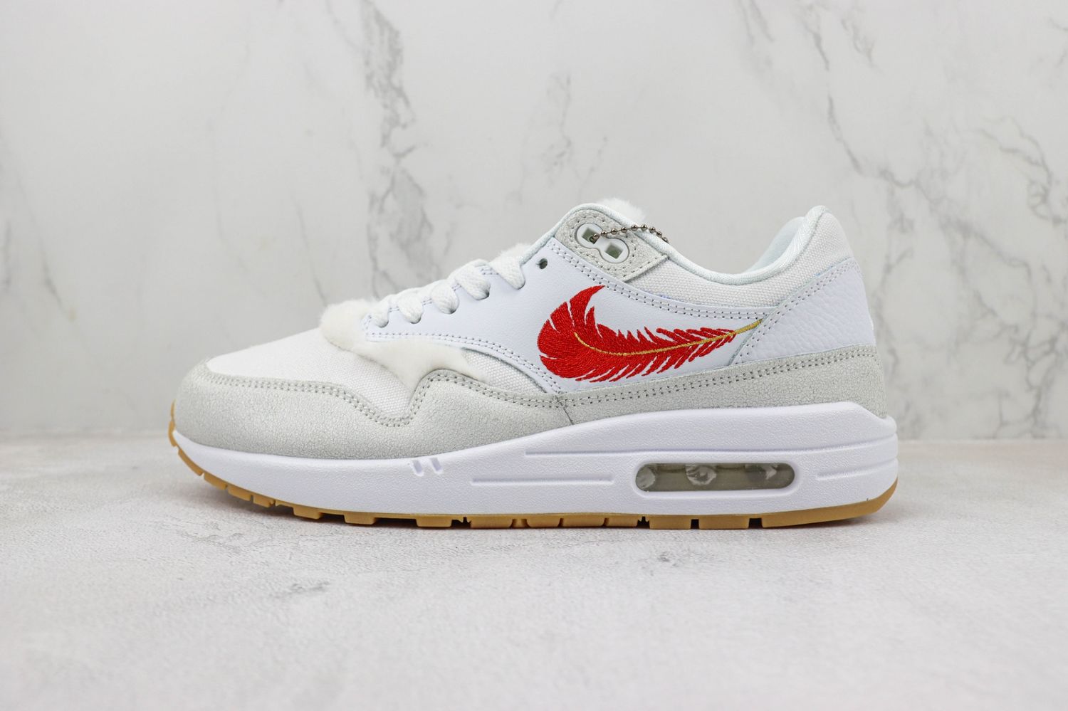 Nike Air Max 1 The Bay White  University Red 