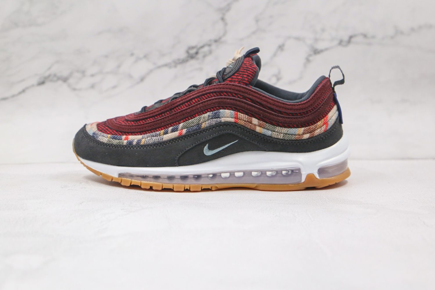Nike Air Max 97 Pendleton By You Wine Red Black Olive