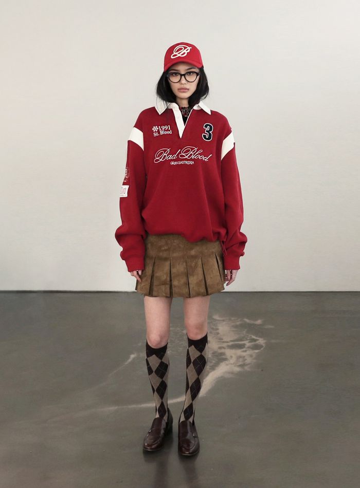 Saint Blood Rugby Shirt - Red