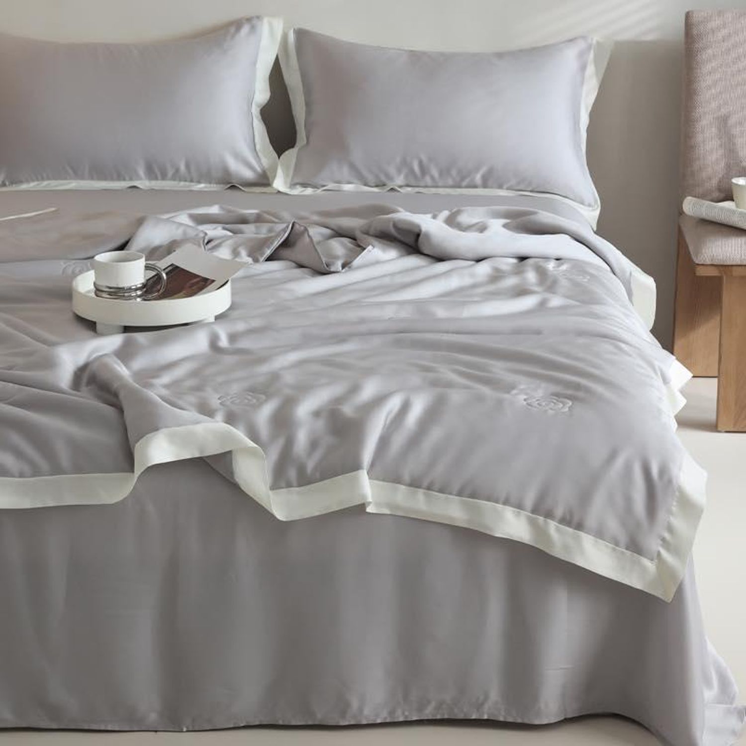 Цулгуй зөөлөн торгомсог Tencel даавуун, нимгэн хөнжилтэй 4 хос