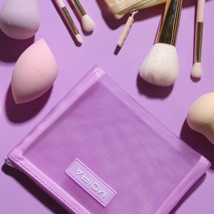 Moira Mesh Makeup Pouch Small / Lavender /