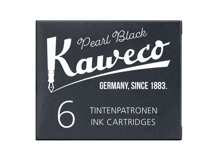 Kaweco Ink Cartridges 6 Pieces Pearl Black 