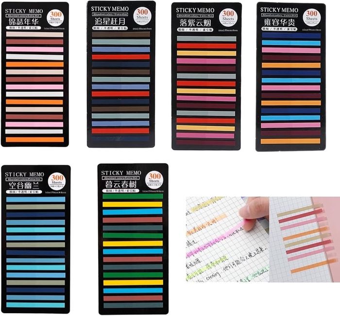 Transparent stick notes