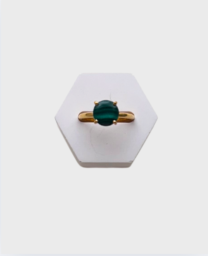 Raw Malachite ring/ Ногоолин бөгж