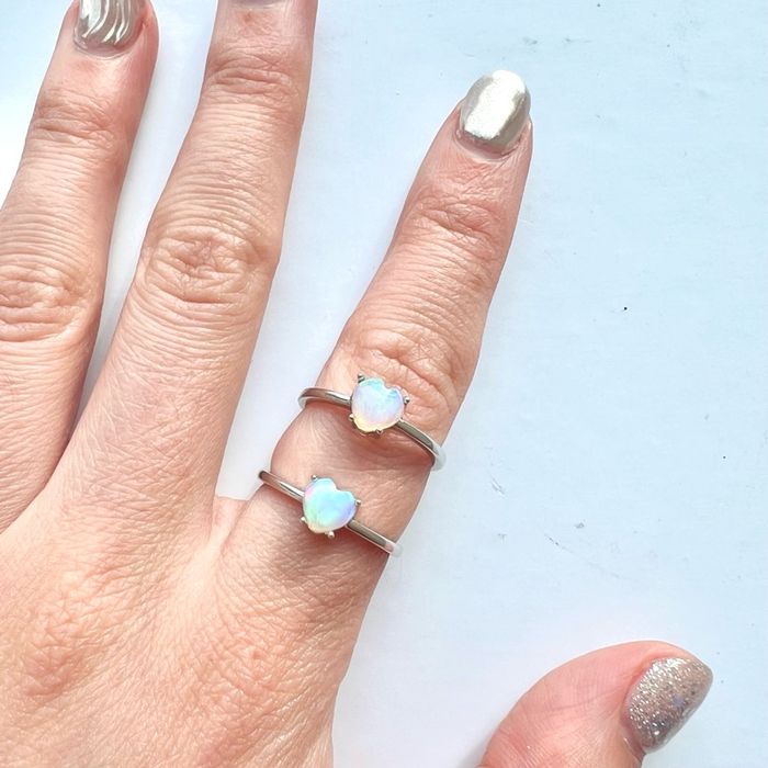 “Ophelia” Опал мөнгөн бөгж