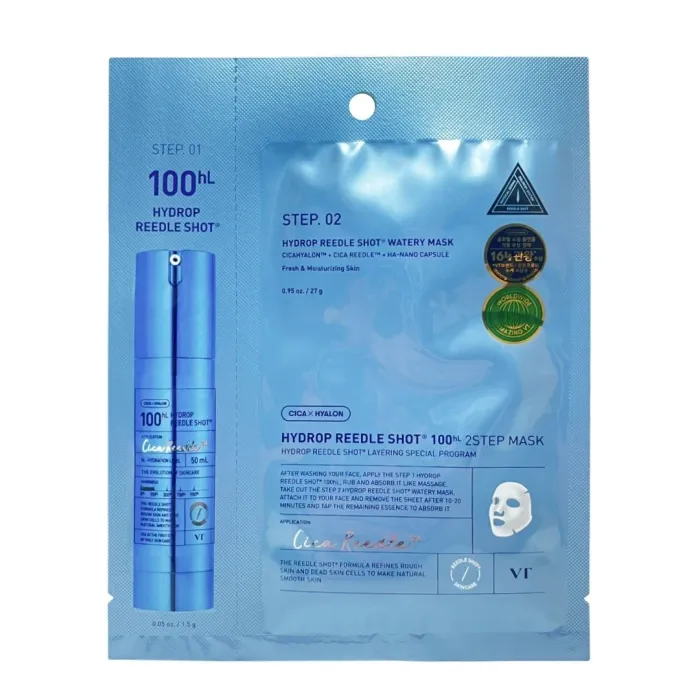 VT COSMETICS Hydrop Reedle Shot 100hl 2-Step Hydrogel Mask