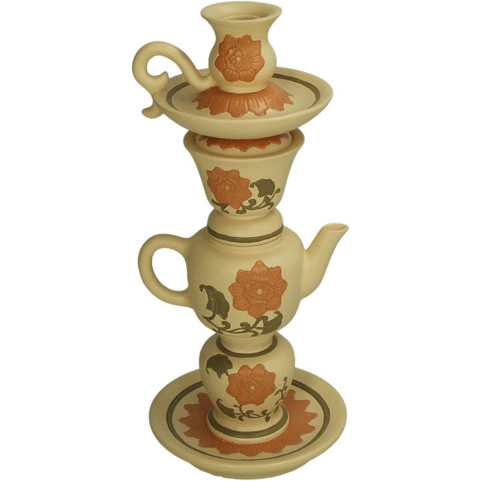 Гүц хийцтэй лааны суурь 15.2x14.8x33.5cm

