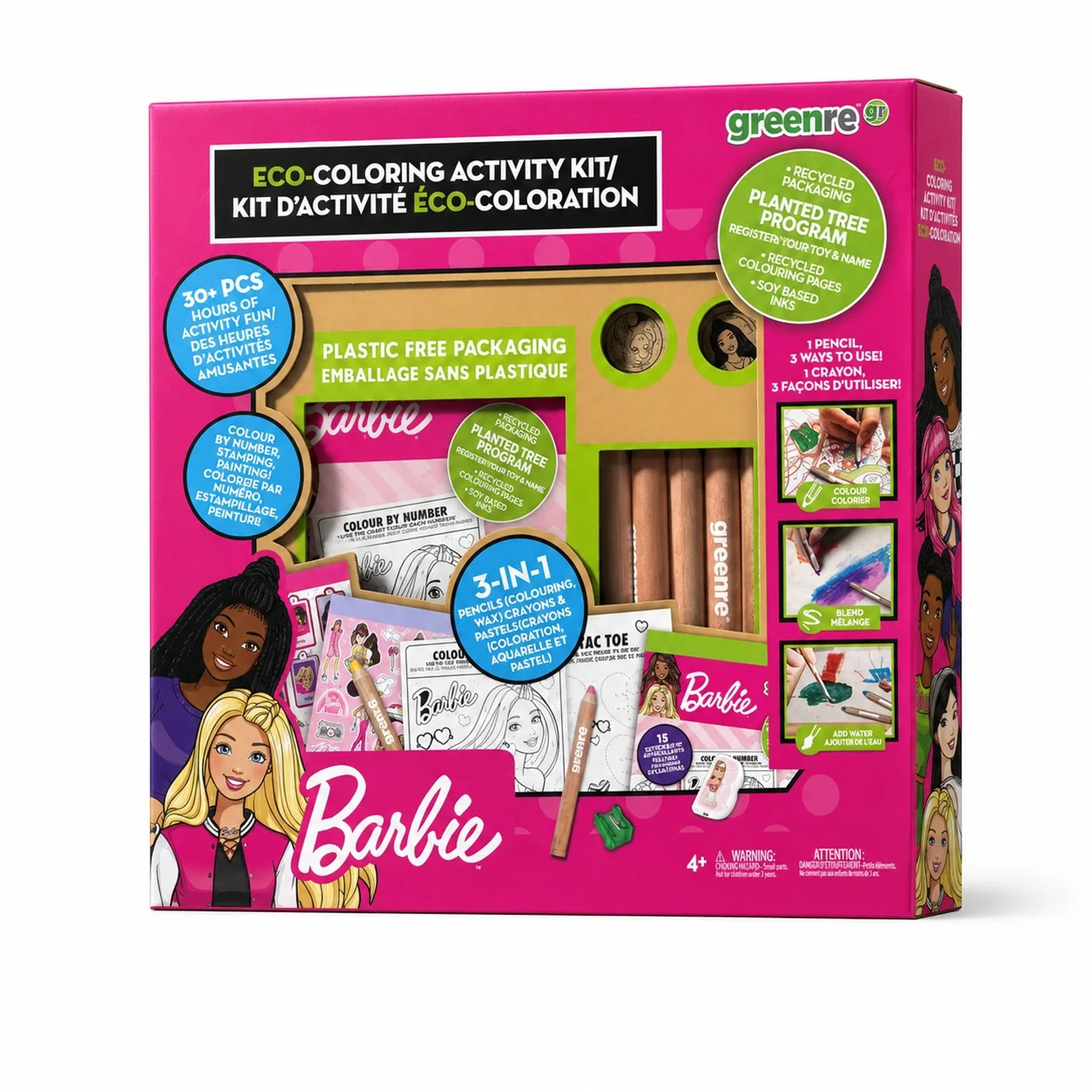 Barbie - Eco Coloring Box Set