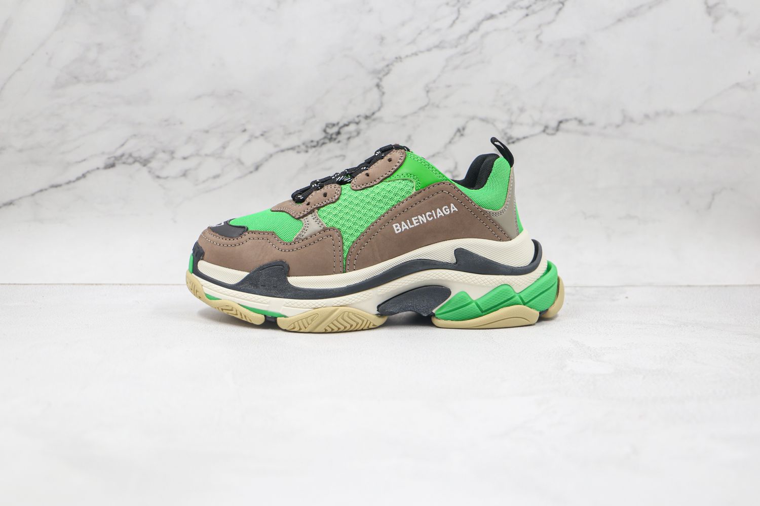 Balenciaga Triple S Green Grey
