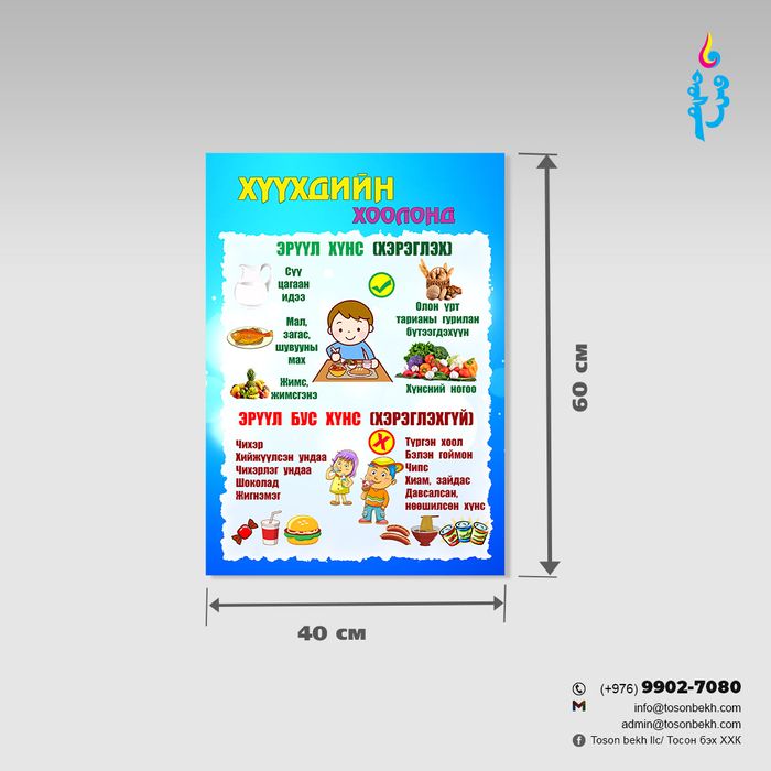 Эрүүл ба эрүүл бус хүнс