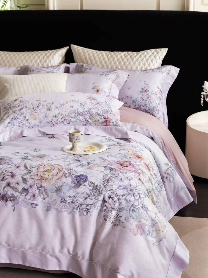 Зурсан мэт хээтэй зөөлөн, сайн чанарын сатин даавуун материалтай 4 хос