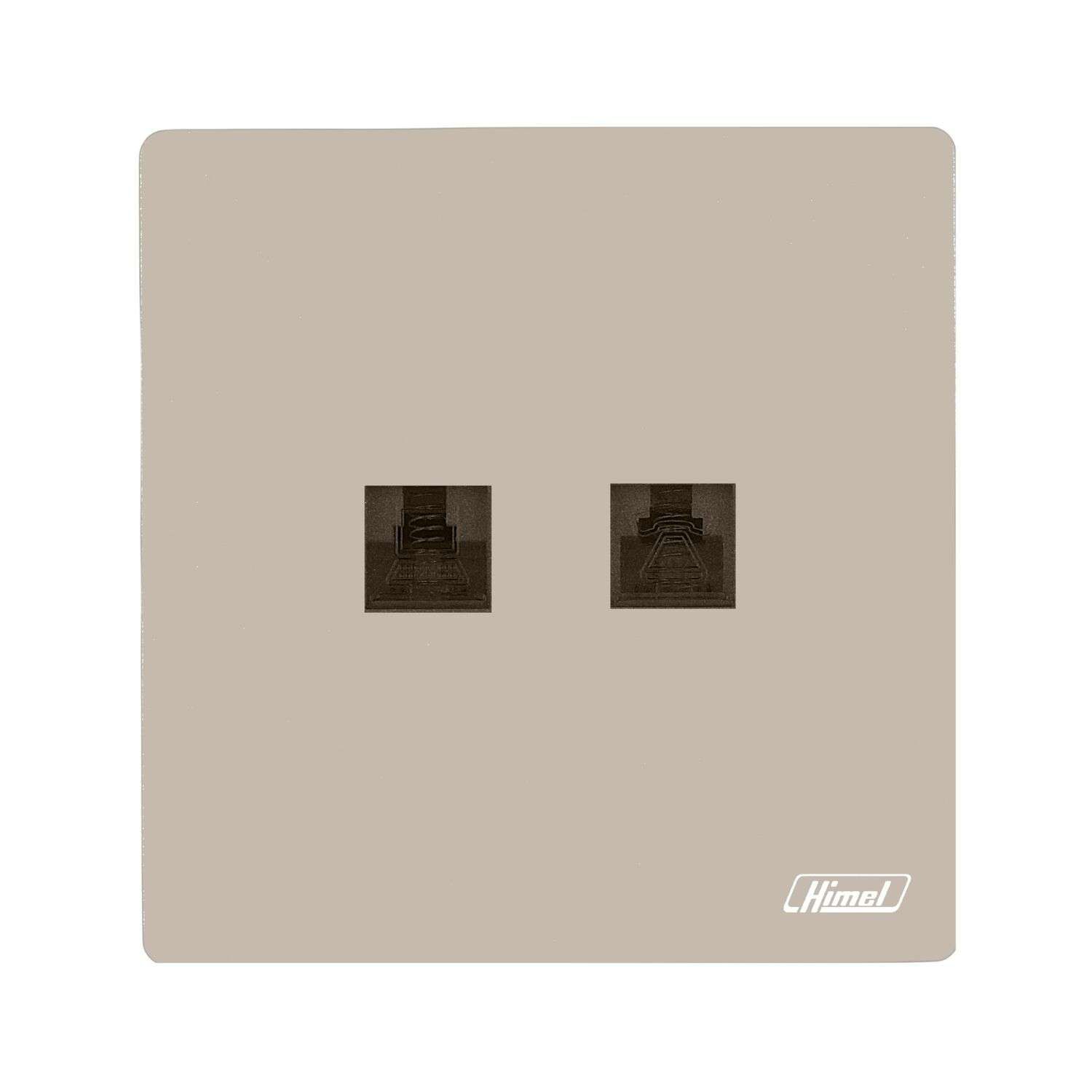 Telephone & Cat 6 Data Socket