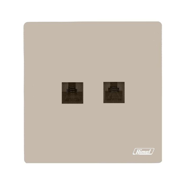 Telephone & Cat 6 Data Socket