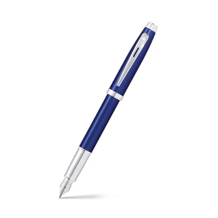 Sheaffer® 100 Glossy Blue with Chrome Trims Fountain Pen-M