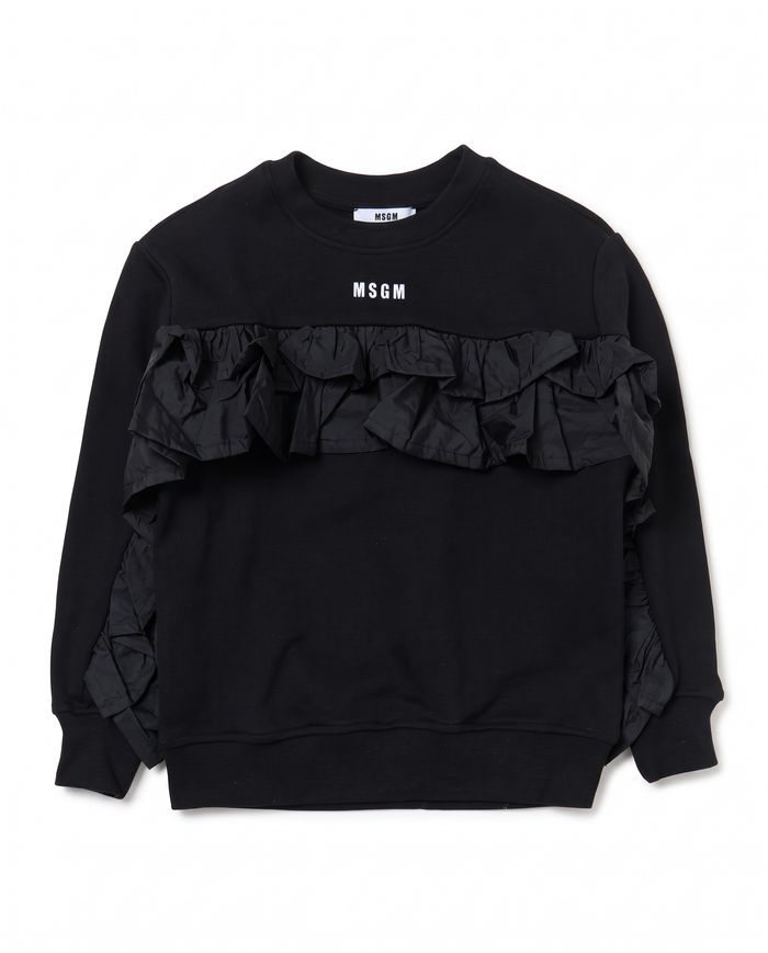FLEECE TAFFETA SWEATSHIRT
