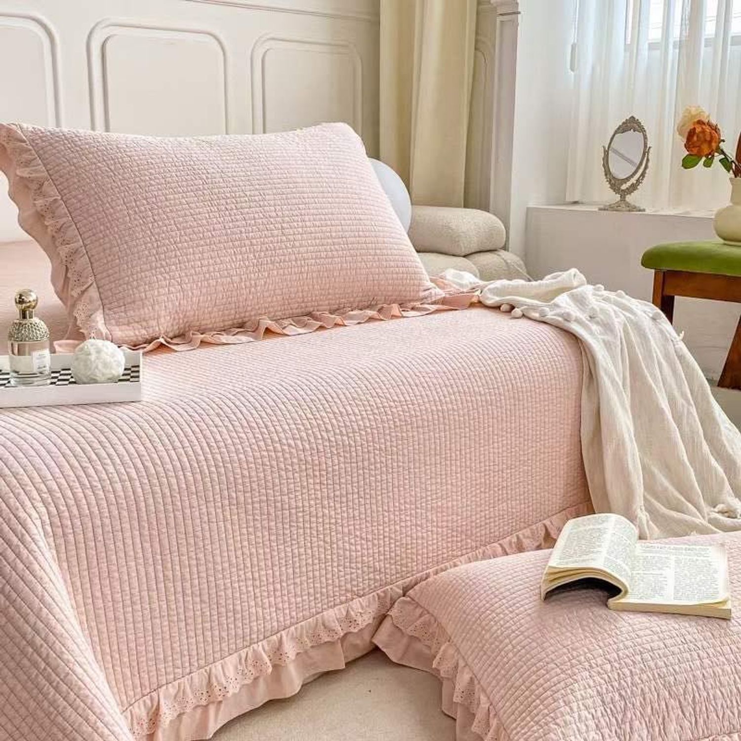 Ширмэл цэвэр даавуун орны бүтээлэг 