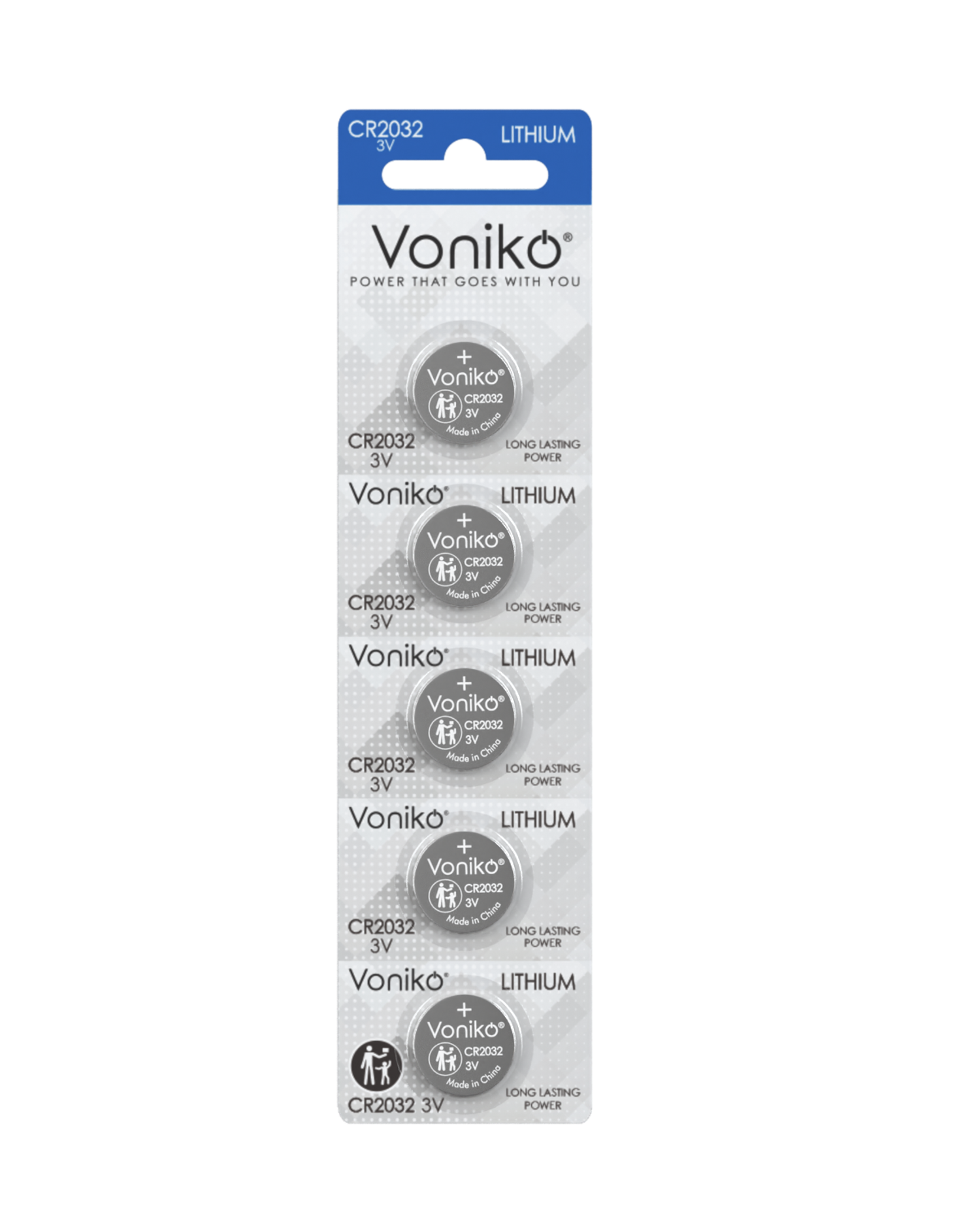 Voniko lithium CR2032 баттерей 5ш