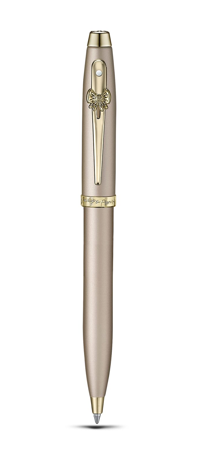 GIFT SET SHEAFFER EIP 100 G9377 CHAMPAGNE GOLD BODY CAP AND TRIMS BP WITH BEIGE SMALL NB