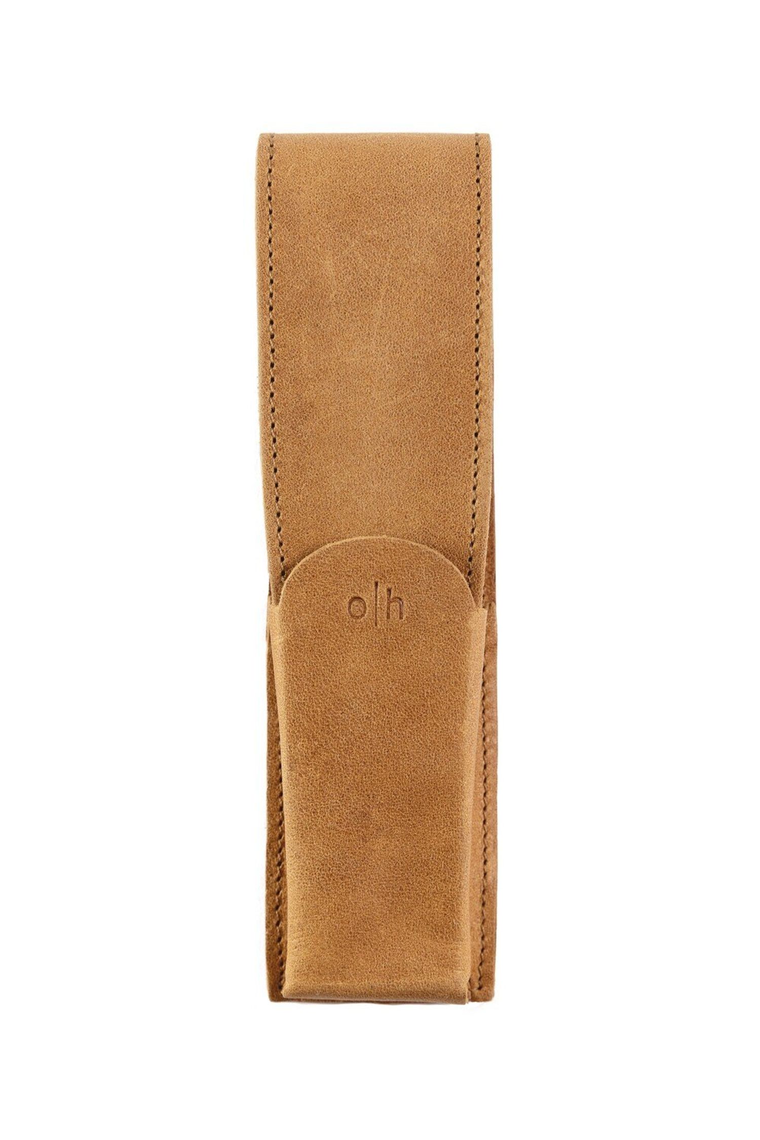Otto-Hutt Leather pouch Nature for 2 writing instrument