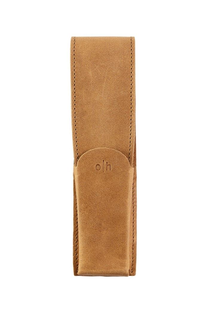 Otto-Hutt Leather pouch Nature for 2 writing instrument