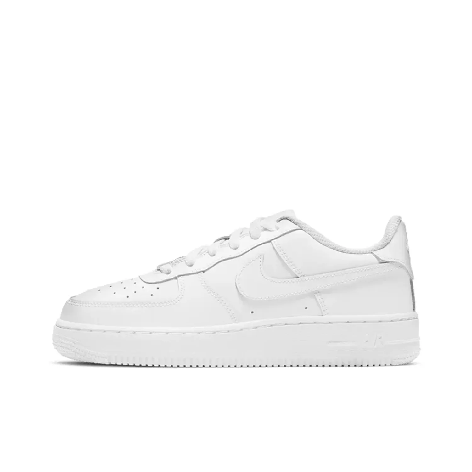 Nike Kids Air Force 1 Low LE 'White On White' Sneakers