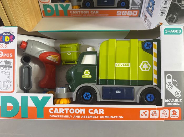 1253 diy cartoon car ногоон машин 