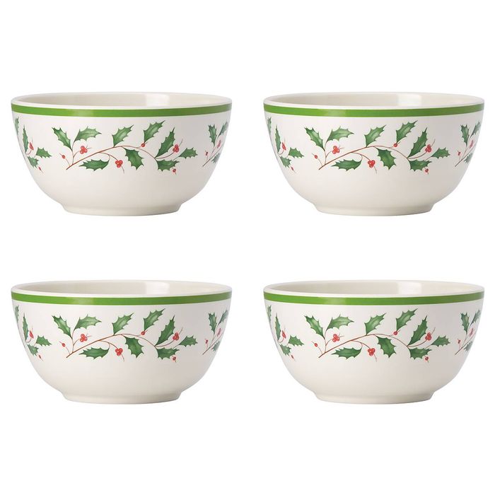 HOLIDAY MELAMINE DW ALL PURPOSE BOWLS S/4