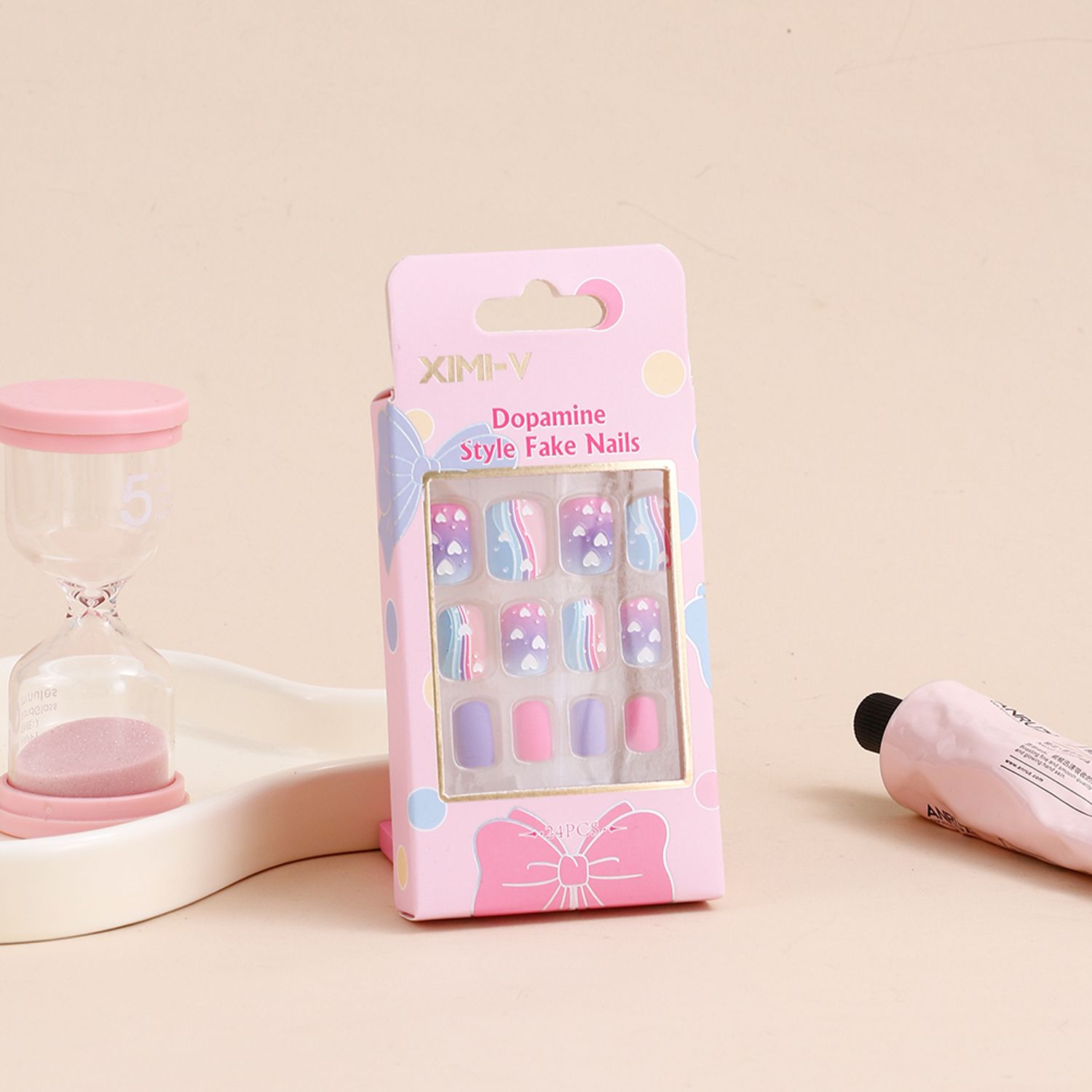 Dopamine Style Fake Nails 24PCS 11#