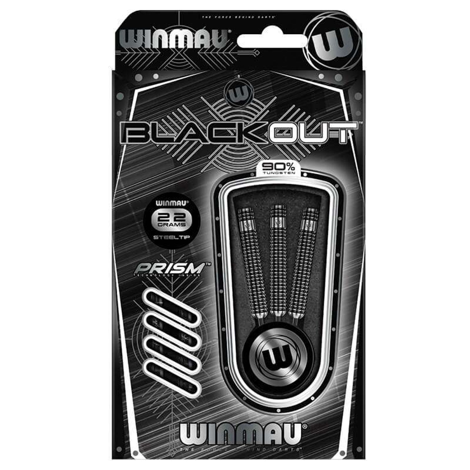 Winmau BLACK OUT 1 Tungsten 90% - Steel Tip