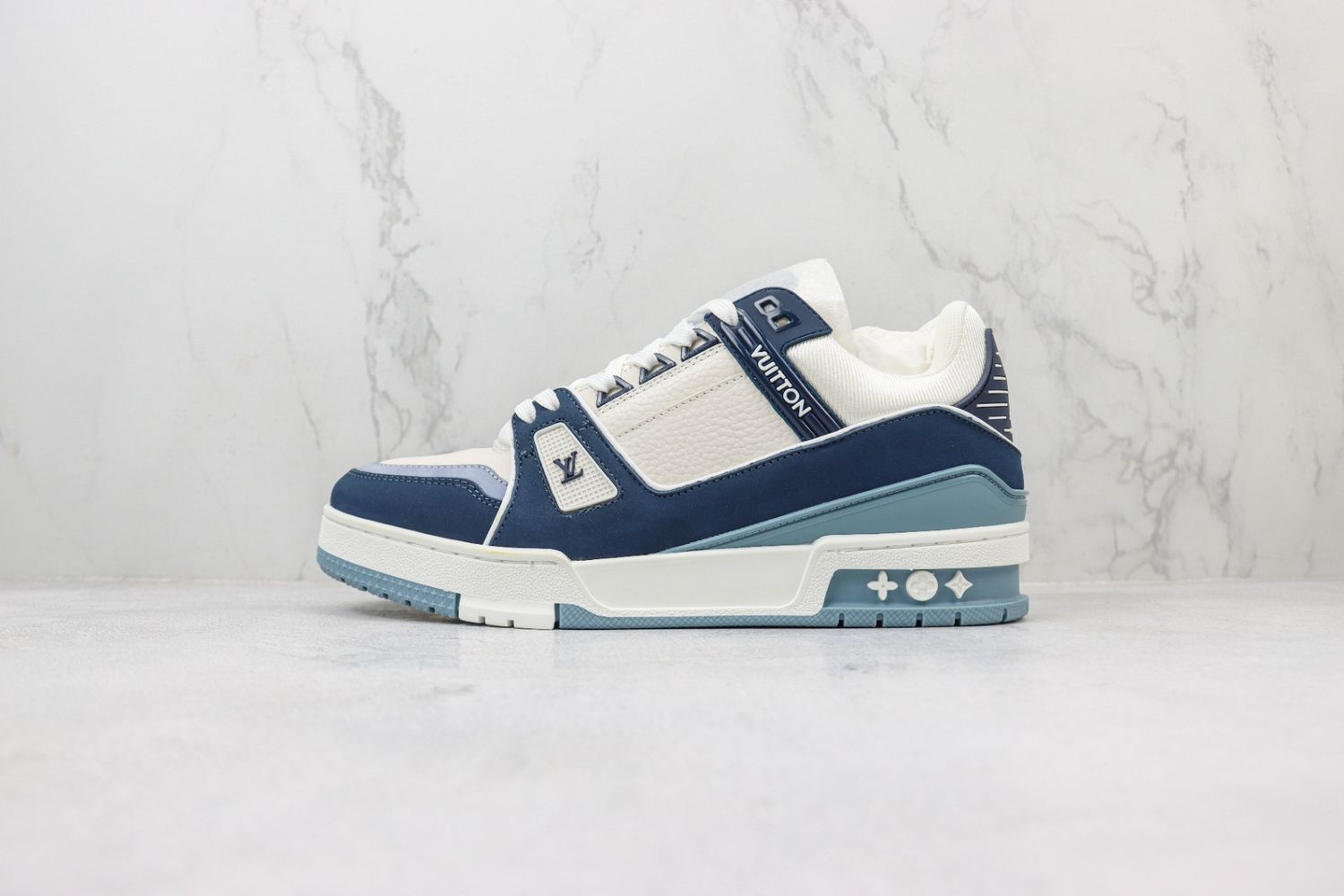Louis Vuitton LV Trainer Blue Beige